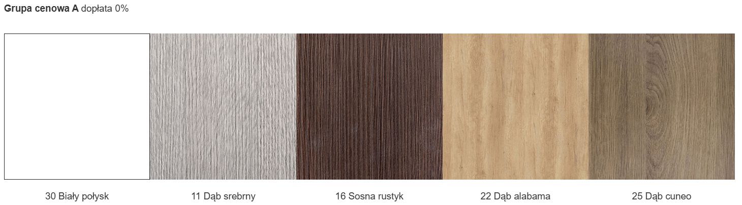 NELIO STRIP szafka umywalkowa 116,5x44x49cm, dąb Alabama grupa_kol_a