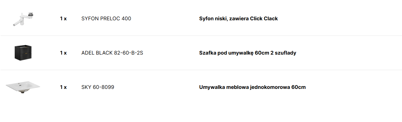 Zestaw meblowy 60cm z umywalką SET_-ADB_SKY_60_CM