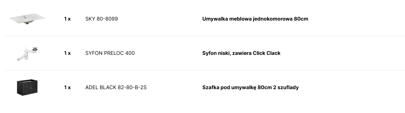 Zestaw meblowy 80cm z umywalką SET_-ADB_SKY_80_CM