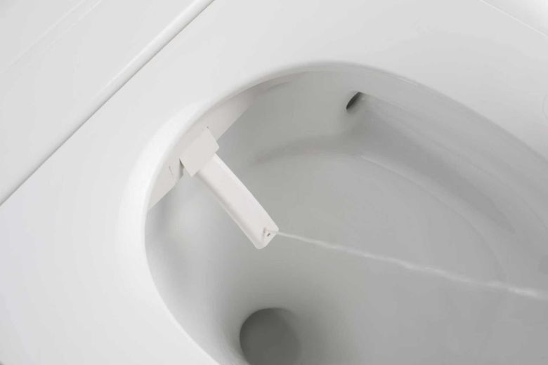 Inteligentna miska WC z deską owalna biały połysk OAZA SMART U001 mycie-woda