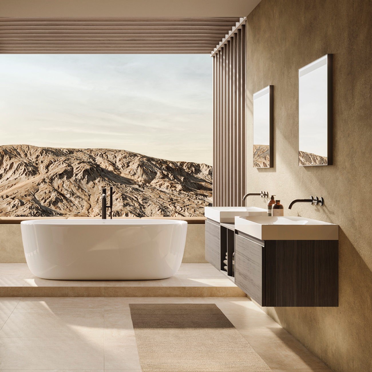 REMAL Umywalka podwieszana & nablatowa MICA WHITE / Biały połysk