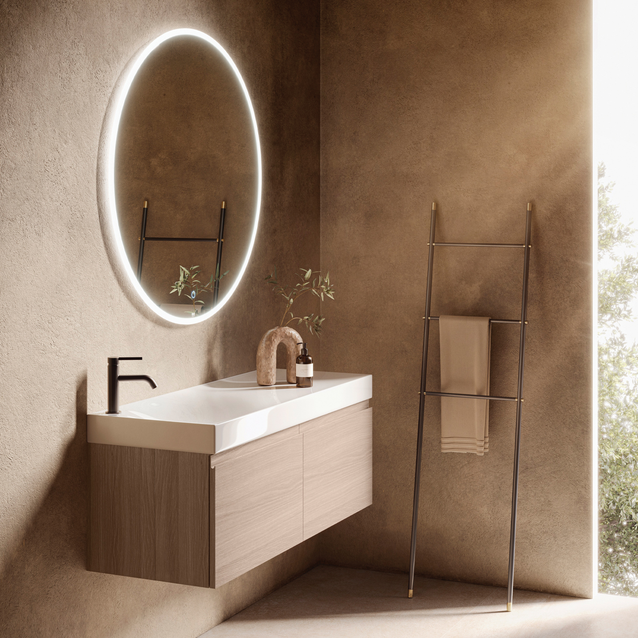 REMAL Umywalka podwieszana & nablatowa 61 x 46 cm R blat z prawej strony z otworem na baterię Biały połysk generated_rak-remal-amb-5.jpg.0x500_q80_crop-upscale