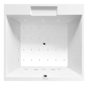 CAME wanna z hydromasażem, 175x175x50cm, Highline Hydro-Air, chrom