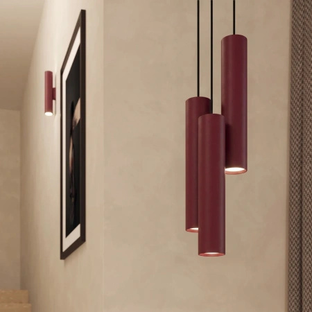 Lampa wisząca LAGOS 1 burgund