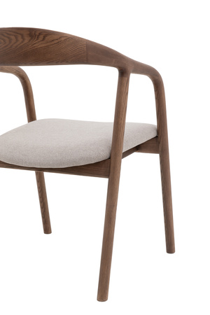 Madrid Dining Chair Walnut UPH 552x565x775mm (2pk)