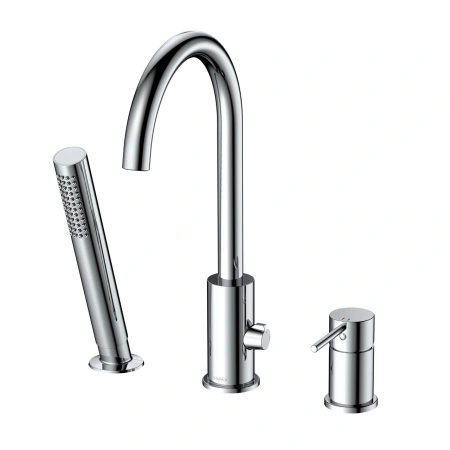 Bateria wannowa 3-otworowa, chrom