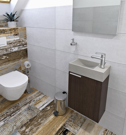 LATUS X szafka umywalkowa 39,4x50x22cm, wiąz Bardini