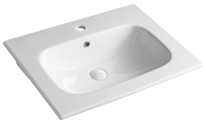 PIEDRA umywalka meblowa ceramiczna 61x46,5cm, biały