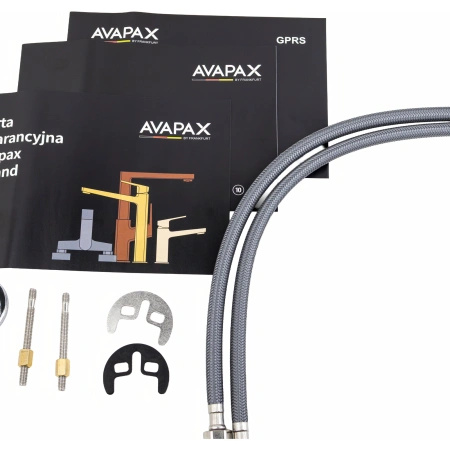 Bateria umywalkowa stojąca, chrom