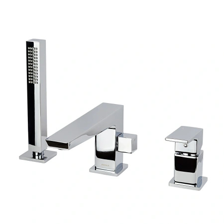 Bateria wannowa 3-otworowa, chrom