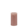 Pillar Candle Rustic Taupe (2pk) 70x70x130mm