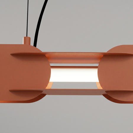 Lampa wisząca CHAIN 158 ochra czerwona LED 4000K