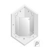 KABINA AVEXA PIĘCIOKĄTNA L 80x80x200 CZYSTE 6mm ACTIVE SHIELD