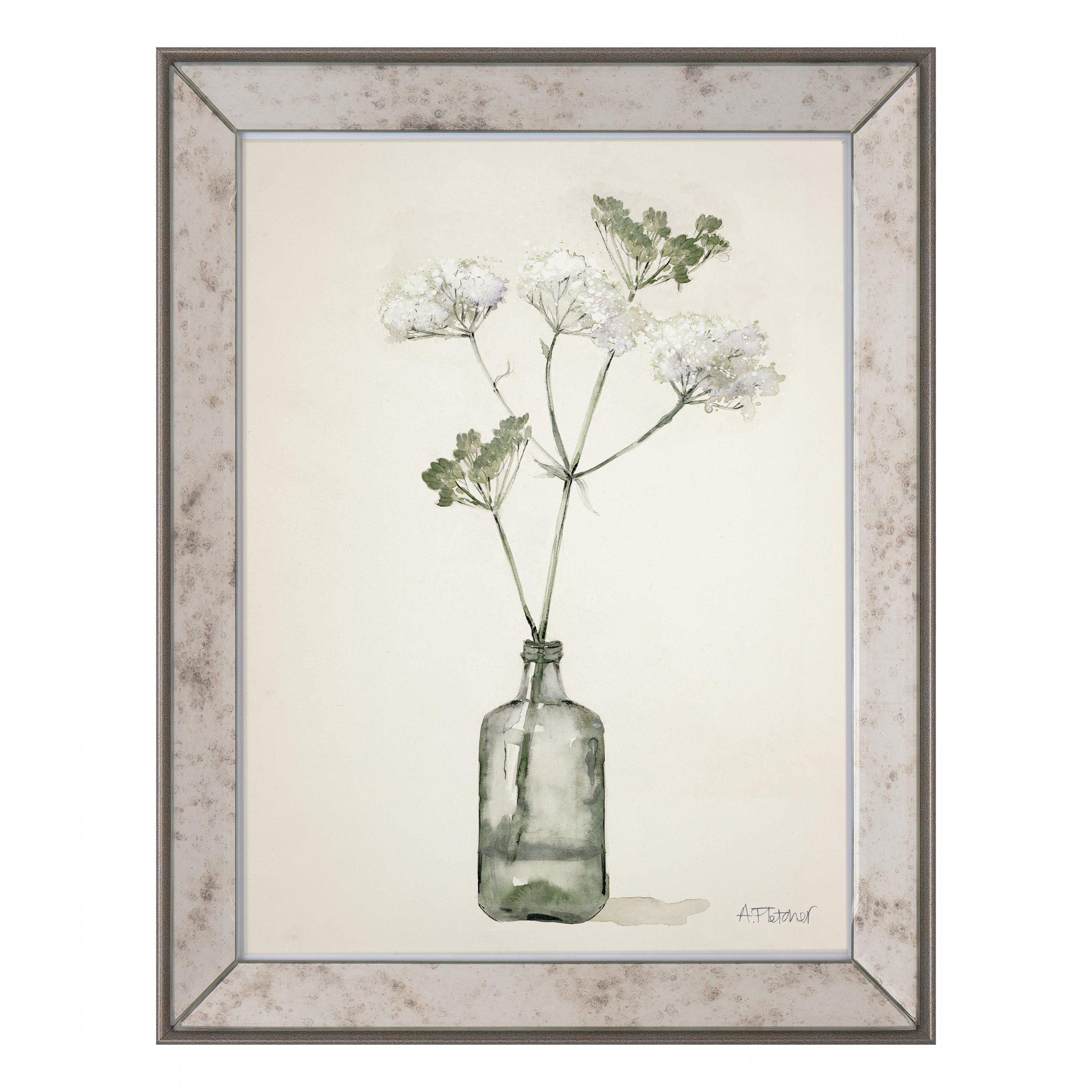 Obraz w ramie „Wild Parsnip” – naturalny, 36 × 4 × 46 cm
