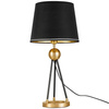 LAMPA NOCNA CZARNO-ZŁOTA BELFORTE