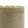 LED 3 Wick Candle Olive 150x150x150mm