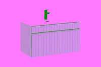 Zestaw meblowy 80cm z umywalką meblową SKY