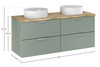 Zestaw meblowy 120cm z blatem i 2 umywalkami nablatowymi Beyond