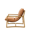 Burela Lounge Chair Vint Brn Leather 685x930x880mm