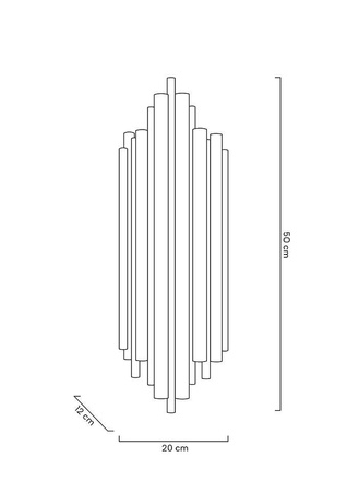 MOOSEE lampa ścienna HARMONIC złota