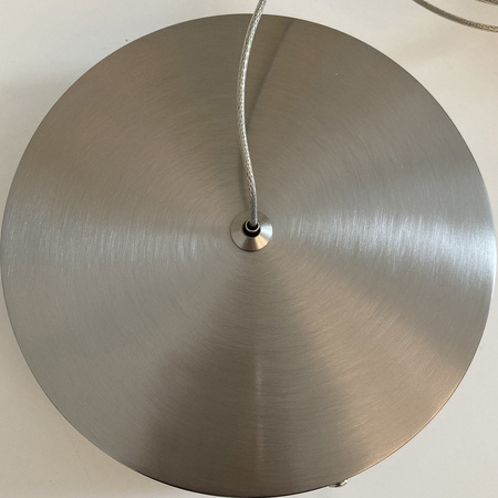 Lampa wisząca CIRCLE 3 60+80+80 cm - LED, ringi nikiel szczotkowany na 1 podsufitce
