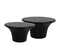 MaMaison zestaw stolików kawowych PODIUM  60 / 75 czarny