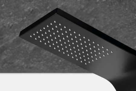 JACOB panel prysznicowy 200x1500mm, czarny mat