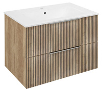 CIRASA szafka pod umywalkę 69,8x52x46cm, dąb Alabama strip