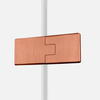 Kabina prysznicowa OXIA COPPER BRUSHED 1D L prostokątna 80x70x200 szkło czyste 8mm Active Shield 2.0
