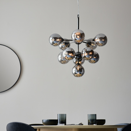 Oscar 11 Pendant Light Black Chrome