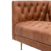 Dalton Sofa Antique Brown Leather 810x2100x735mm