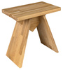 ASTYLE taboret 40x41x25cm, lite drewno dąb naturalny
