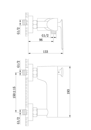 EXPERIENCE Gold Natynkowa bateria prysznicowa
