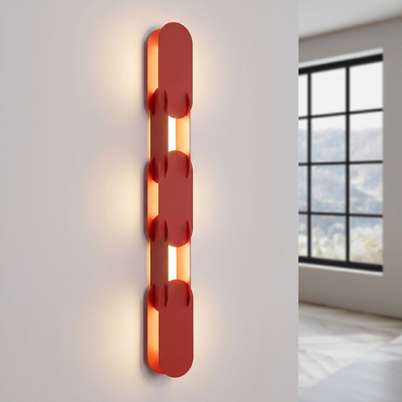 Kinkiet CHAIN 91 czerwony LED 3000K