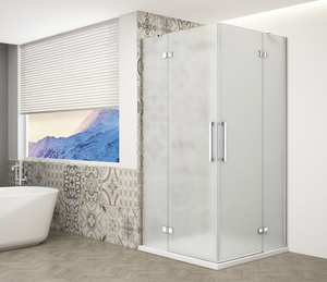 TRINITY CHROME kabina prysznicowa 800x800mm, wejście z rogu, szkło matowe