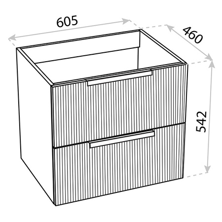 Szafka wisząca Oklahoma Green Mat 600