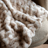 Deco Luxe Ruched Faux Fur Throw 1300x1700mm