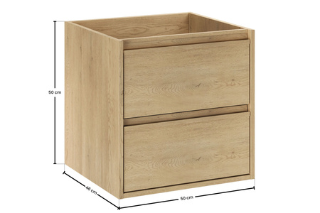 Szafka pod umywalkę 50cm 2 szuflady
