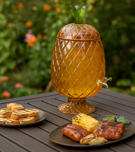 KARE dyspenser do napojów PINEAPPLE  bursztynowy
