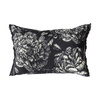 Vintage Floral Cushion Black 600x400mm