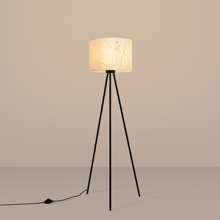 Lampa podłogowa NEVIA beżowy marmur