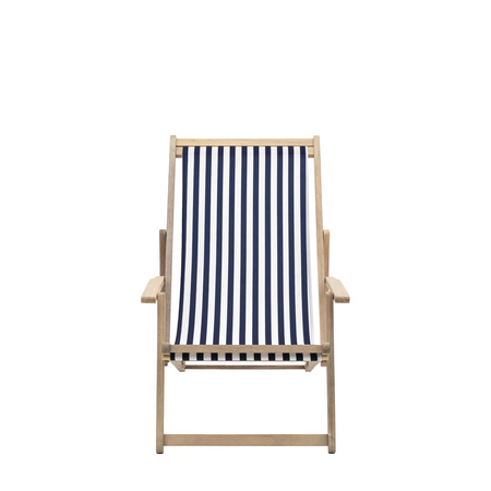 Navy Stripe Deck Chair