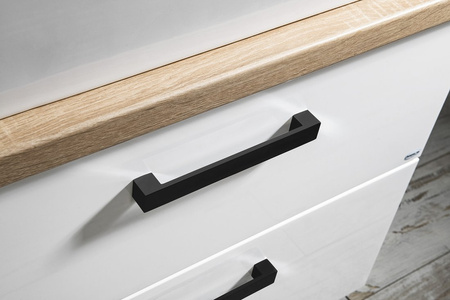 VEGA zestaw łazienkowy, szerokosć 125 cm, biały/dąb platin