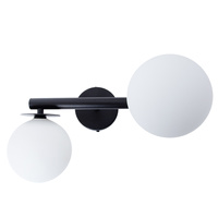 AVOLA kinkiet 2 czarny/biały