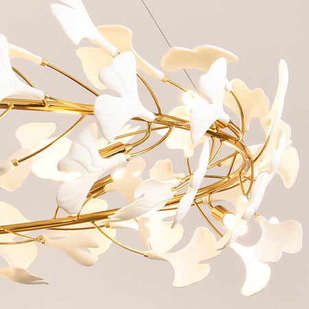 Lampa wisząca BOTANIKA 80cm -złota, G9, regulowana, designerska