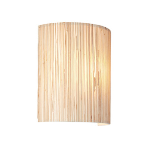 Kinkiet Longshore – czarny / naturalny, 23 × 12 × 26 cm