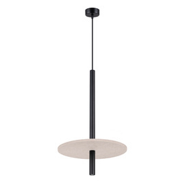 Lampa wisząca FELTRO 1 czarna/beżowa