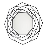 Lustro Estella, czarne, 910 x 910 mm