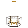 LAMPA WISZĄCA LOFT CZARNO-MOSIĘŻNA LORTON W6