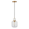 Travi 1 Pendant Light White Volakas Marble